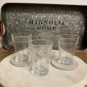 Hearth and Hand Magnolia Glass Tumbler Set of 4